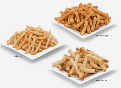 Lien plat pour frites (3 modèles de Ø différents)